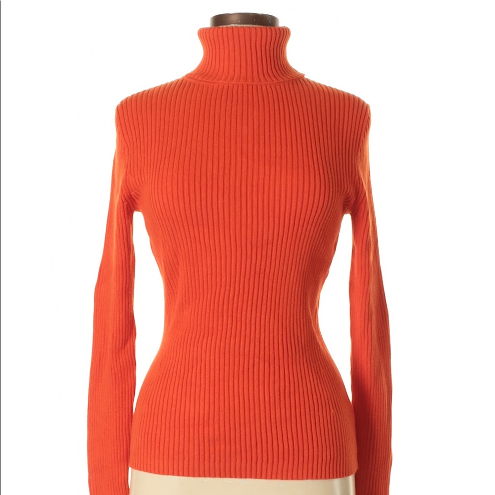 Orange Turtleneck